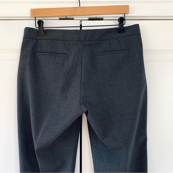 Everlane Trousers Gray Wool Suiting Slim Tapered Ankle Crop Classic Pants Size 8 - Picture 6 of 9